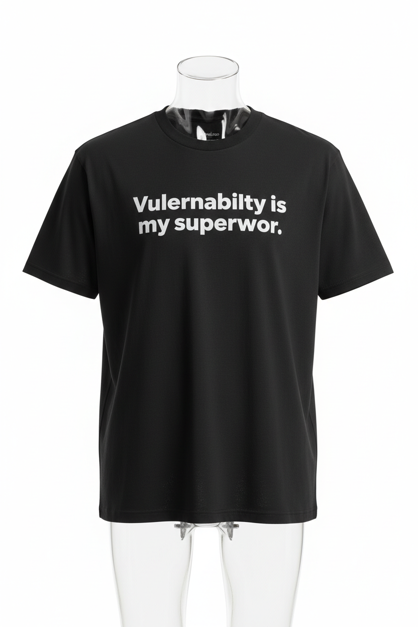 alineai.app T-shirt – Vulnerability is my superpower.