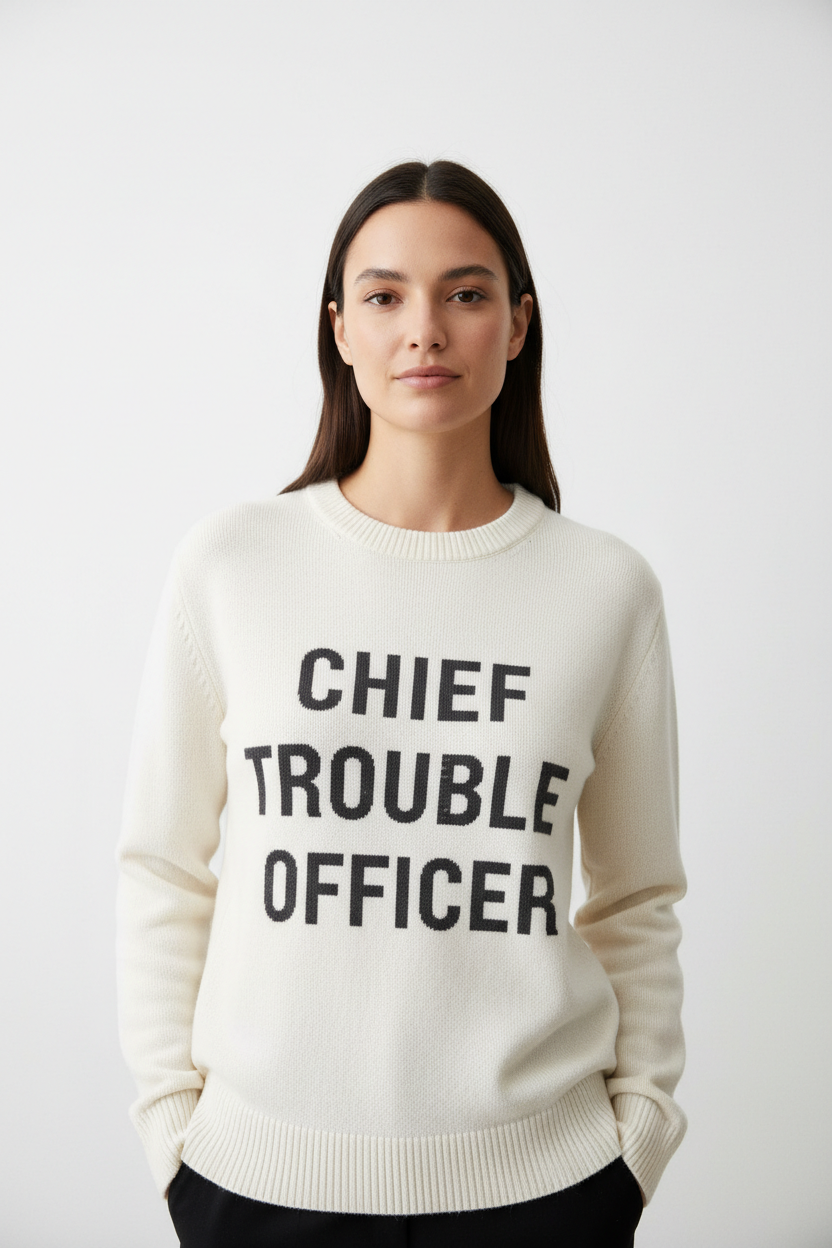 alineai.app Sweater – Chief Trouble Officer.