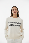 alineai.app Sweater – Vulnerability is my superpower.