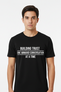 alineai.app T-shirt – Building trust, one awkward conversation at a time.