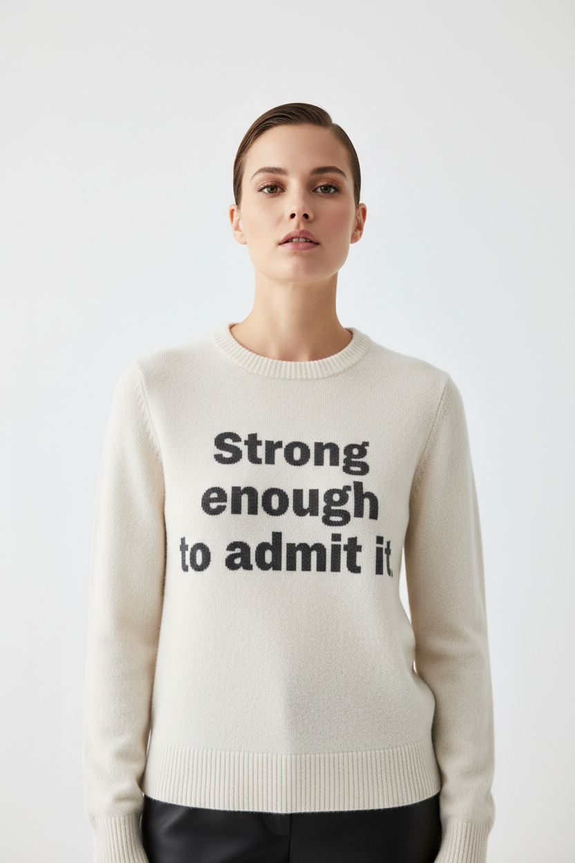alineai.app Sweater – Strong enough to admit it.